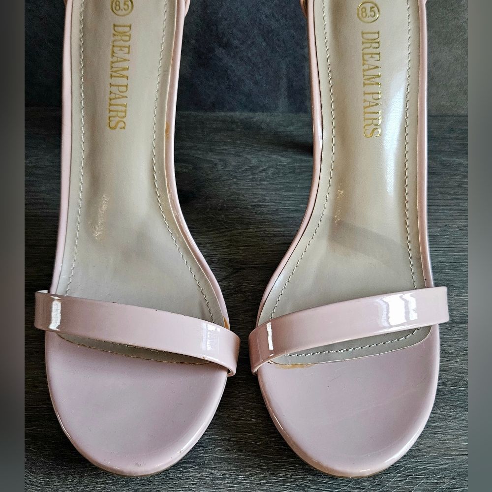 Dream Pairs KARRIE ankle strap Stiletto high heels size 8.5 PINK - Picture 4 of 16